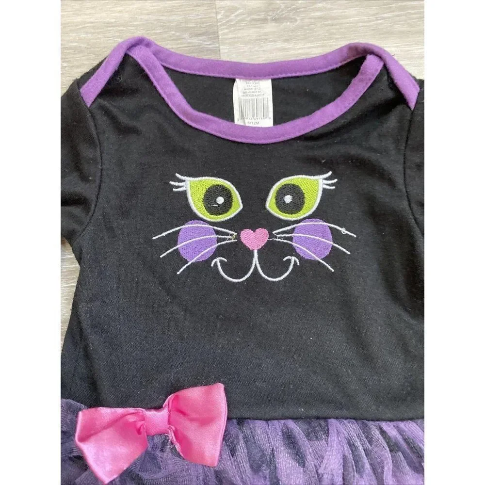 Black Cat HALLOWEEN ~ Infant CREEPER BODYSUIT ~ Sz